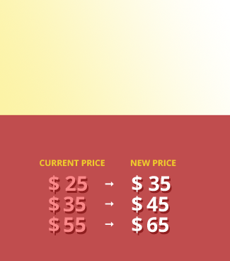 price adjustment cover